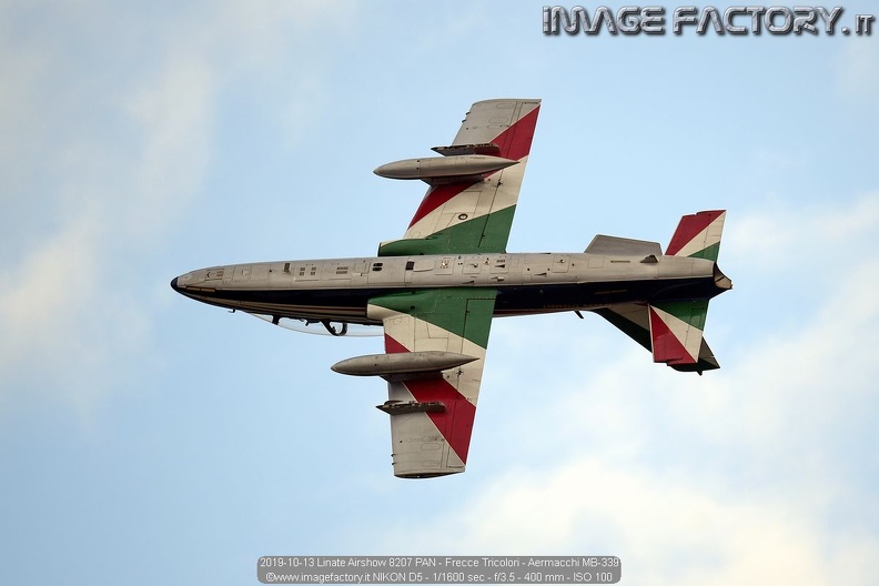 2019-10-13 Linate Airshow 8207 PAN - Frecce Tricolori - Aermacchi MB-339.jpg